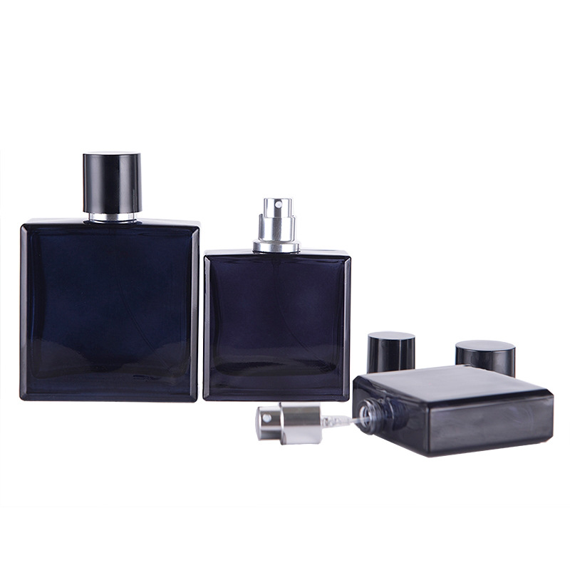 Perfume Fragrance Story - 30/50ml Dark Blue Clear Flat Square