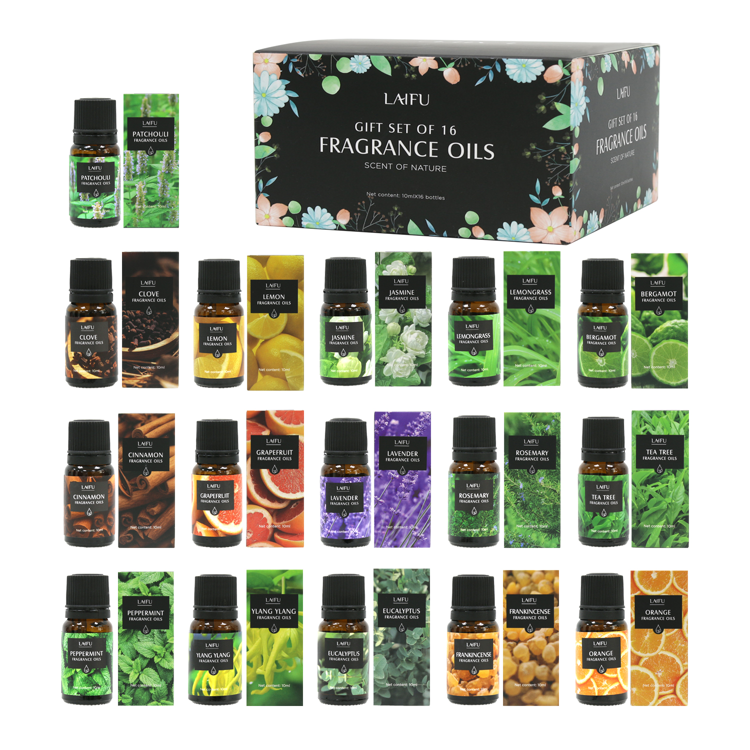 16x10ml Essential Oils Set for - Perfume Fragrance World ulasan dan harga