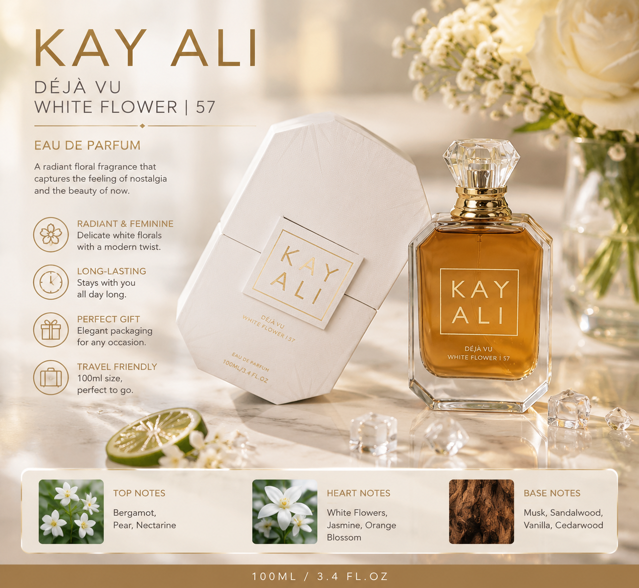KAYALI Déjà Vu White Flower 57 - Perfume J Fragrance ulasan dan harga