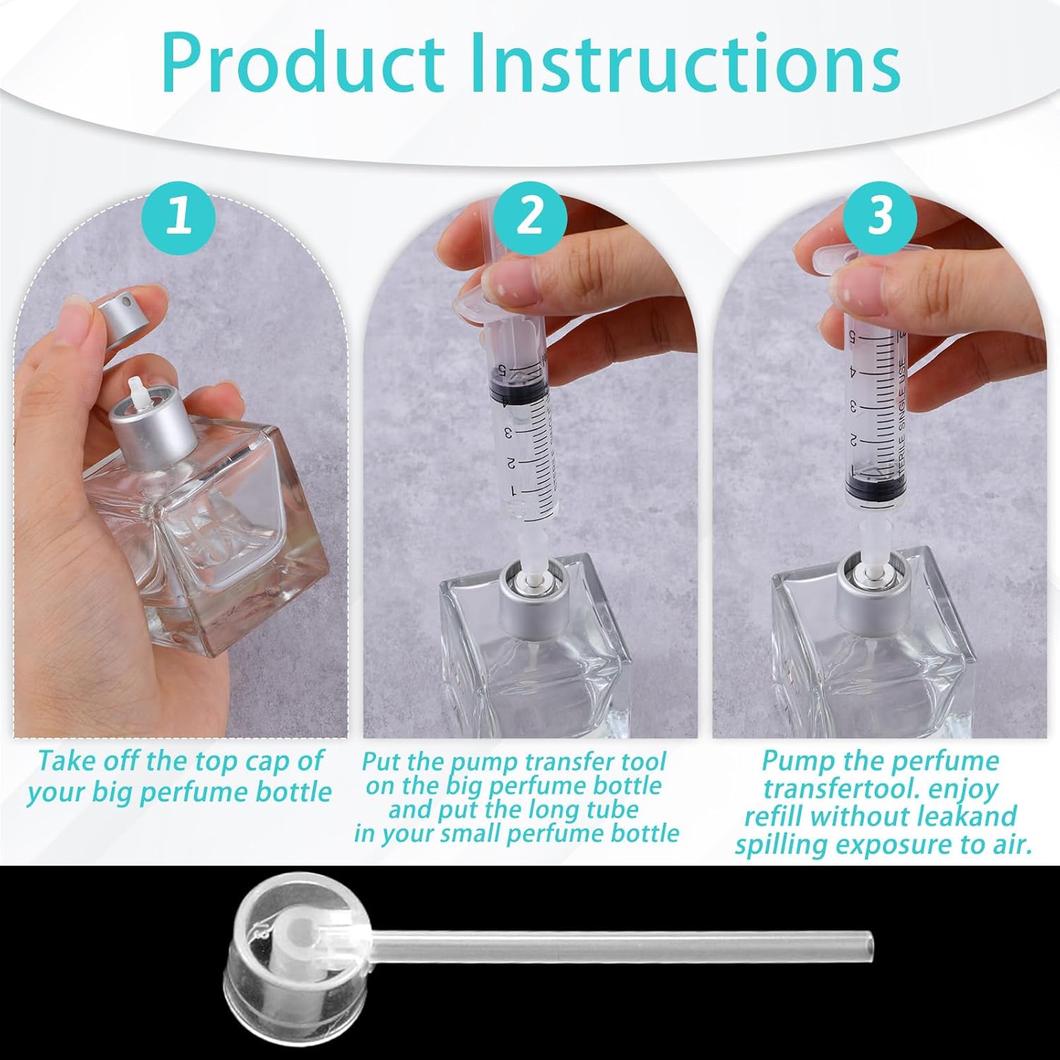 40Pcs Perfume Refill Pump Tool - Perfume Fragrance Kit ulasan dan harga
